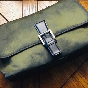 Coach rugged and moss green canvass satchel bag